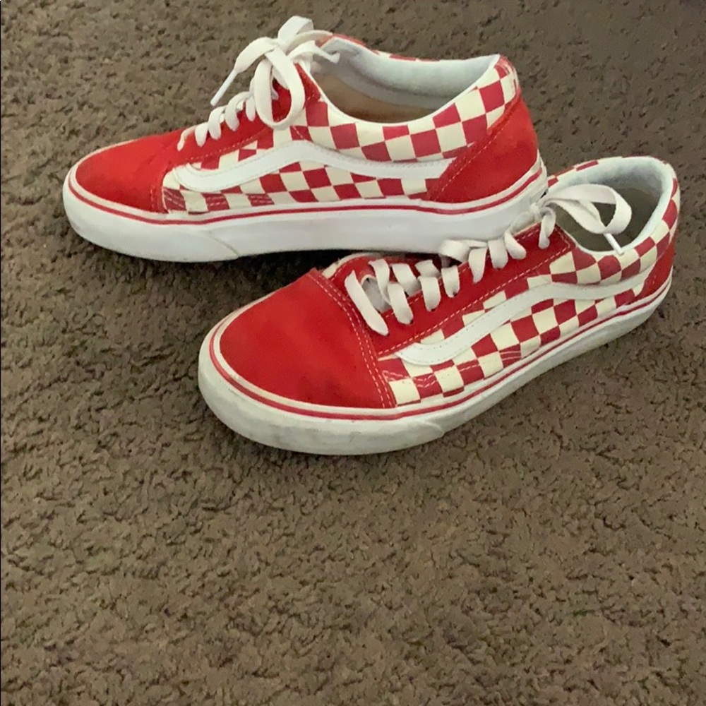 Red Checkerboard Vans